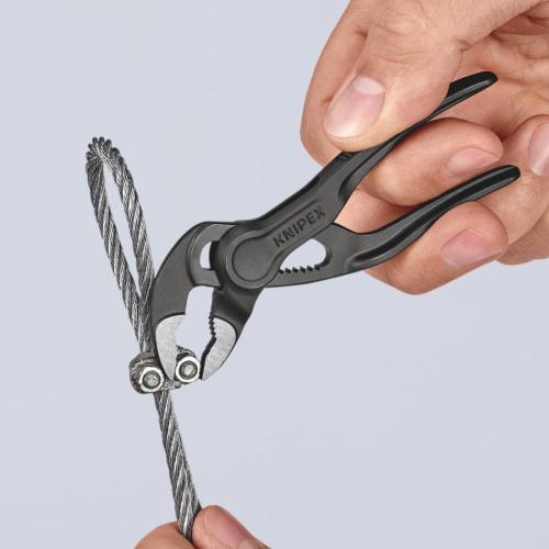 Knipex Cobra XS Pipe Wrench and Water Pump Pliers Grey Atramentized 100mm 87 00 100 BK